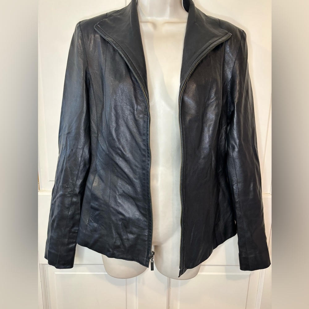 Vintage Cole Haan Black Leather Jacket